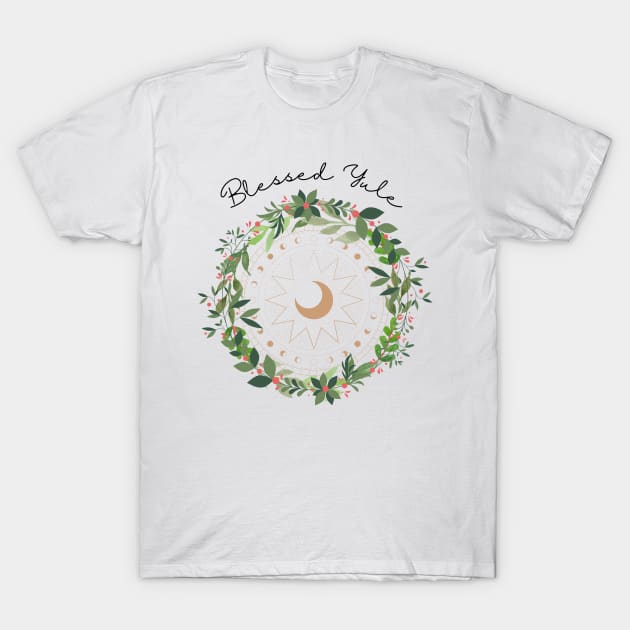 Blessed Yule T-Shirt by AtHomeNinjaKeisha